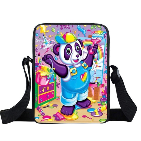 Lisa Frank Handbags - Lisa Frank Panda Painter crossbody bag zip up purse wallet Y2k vintage rainbow
